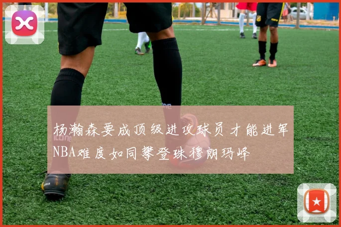 杨瀚森要成顶级进攻球员才能进军NBA难度如同攀登珠穆朗玛峰