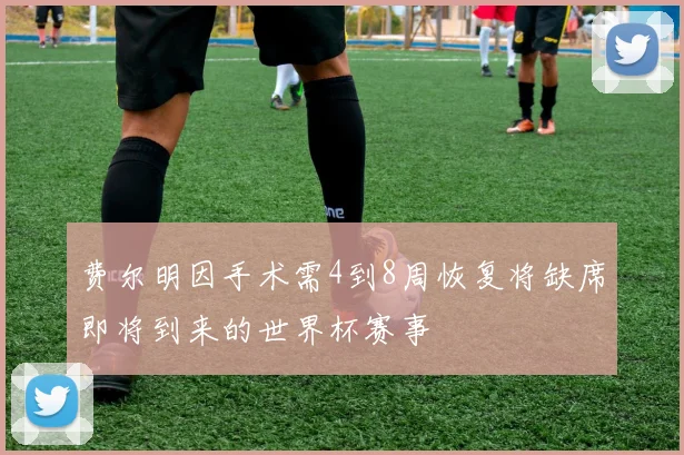 费尔明因手术需4到8周恢复将缺席即将到来的世界杯赛事